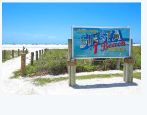 A beach or waterfront scene in Sarasota, Florida.